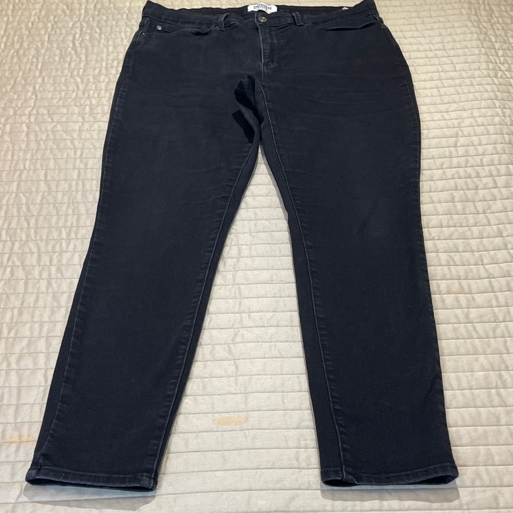 LEVIS DENIZEN SIZE 16M HIGH RISE SKINNY Classic Black Women's Jeans